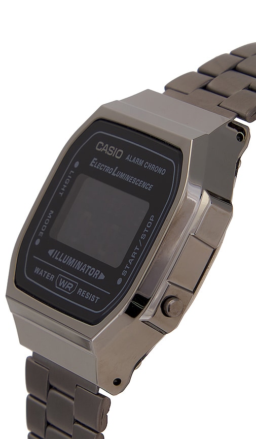  Casio Uhr In Metallic Silver. 