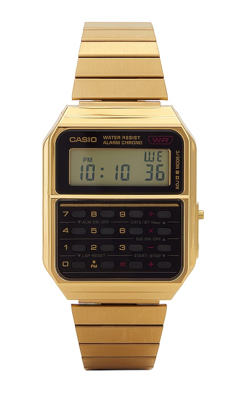 Casio Ca500 Series Watch In Metallic Gold