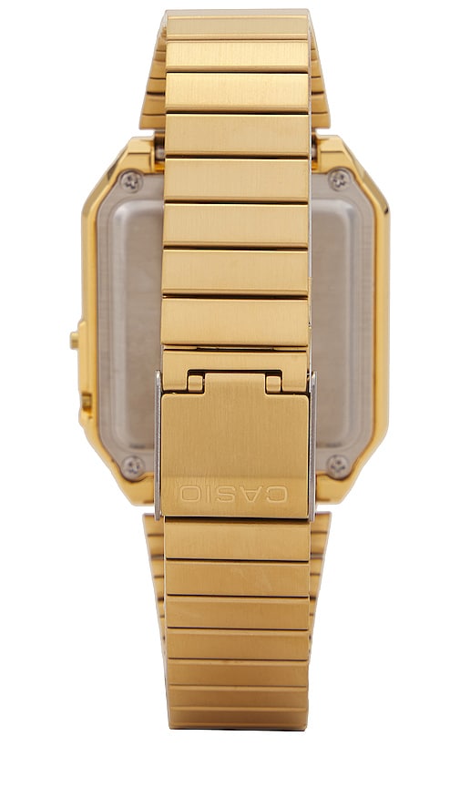 Shop Casio Ca500 Series Watch In Metallic Gold