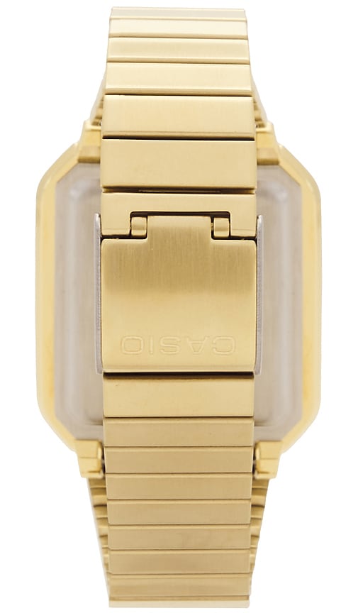 Shop Casio Vintage A120 Series Watch In Metallic Gold