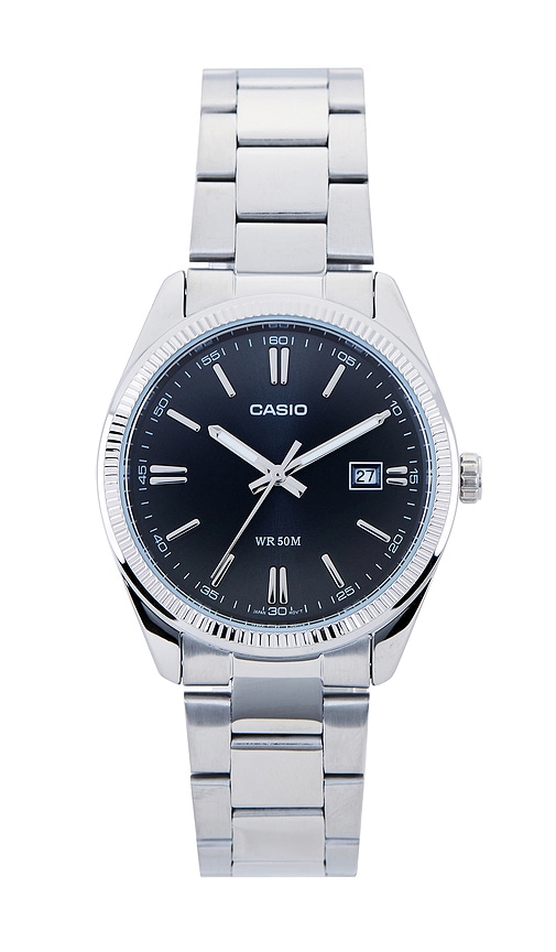 Casio MTP1302 Series Watch in Silver & Black