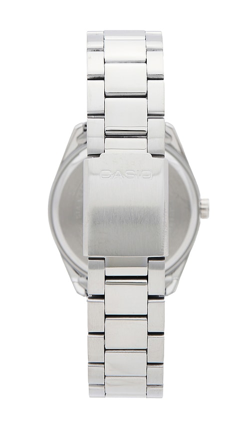 Shop Casio Mtp1302 Series Watch In Silver & Yellow