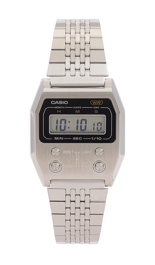 Casio Premium Vintage A1100 Series Watch In Metallic