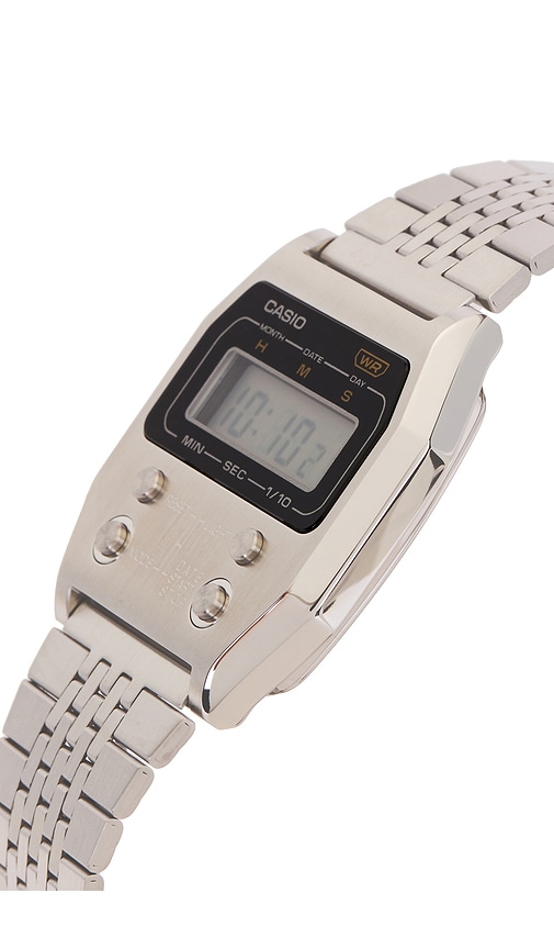  Casio Uhr A1100 In Metallic Silver. 
