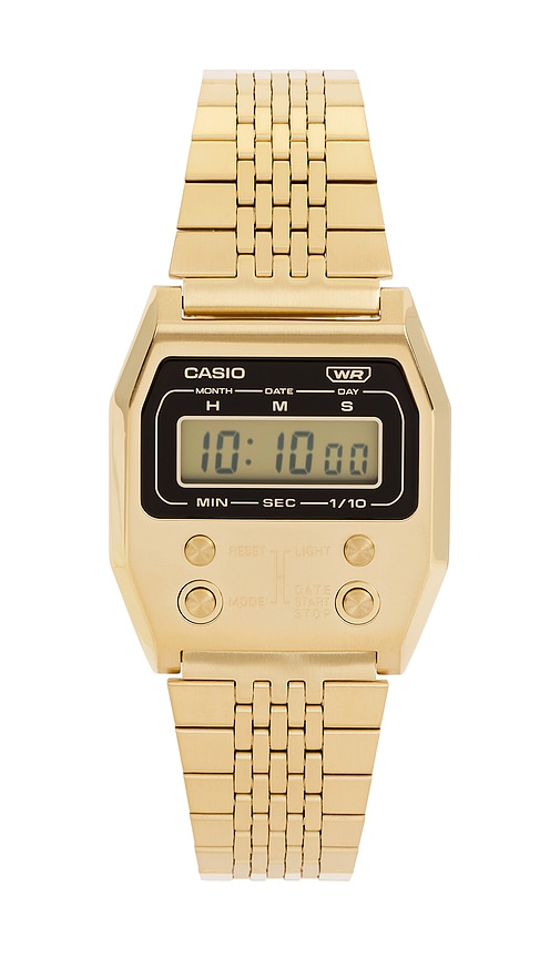 Casio Premium Vintage A1100 Series Watch In Gold