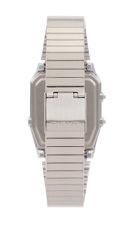 Shop Casio Aq800 Series Watch In Green & Silver