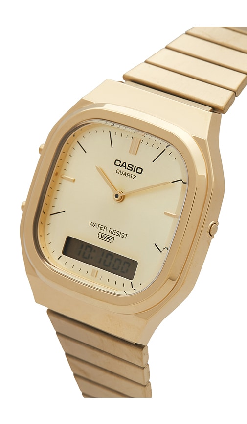  Casio Uhr In Metallic Gold. 