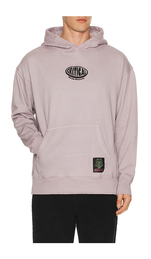 Critical Slide Buzzed Hoodie In Purple