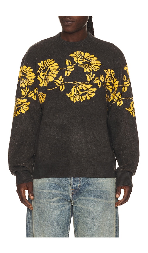 Critical Slide Peace Flower Crew Knit Sweater | Thumbnail 3