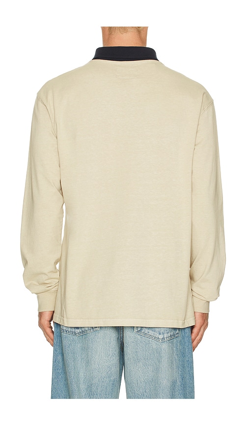 Critical Slide Sun Cured Quarter Zip Rugby In Sand