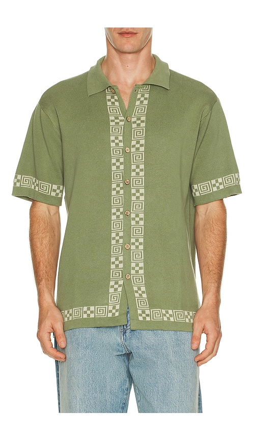 Critical Slide La Concha Knit Shirt In Green