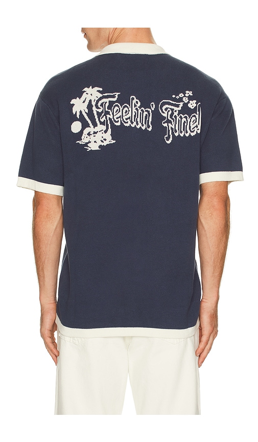 Critical Slide Feelings Knit Shirt In Blue