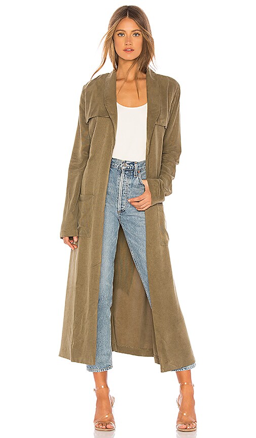 Chrissy Teigen x REVOLVE Green Tea Duster in Olive | REVOLVE