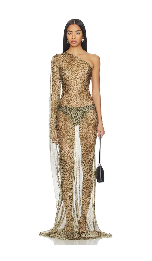 Leopard Print Maxi Dress in . - size L (also in M, S, XS) - Cha The Label - Modalova