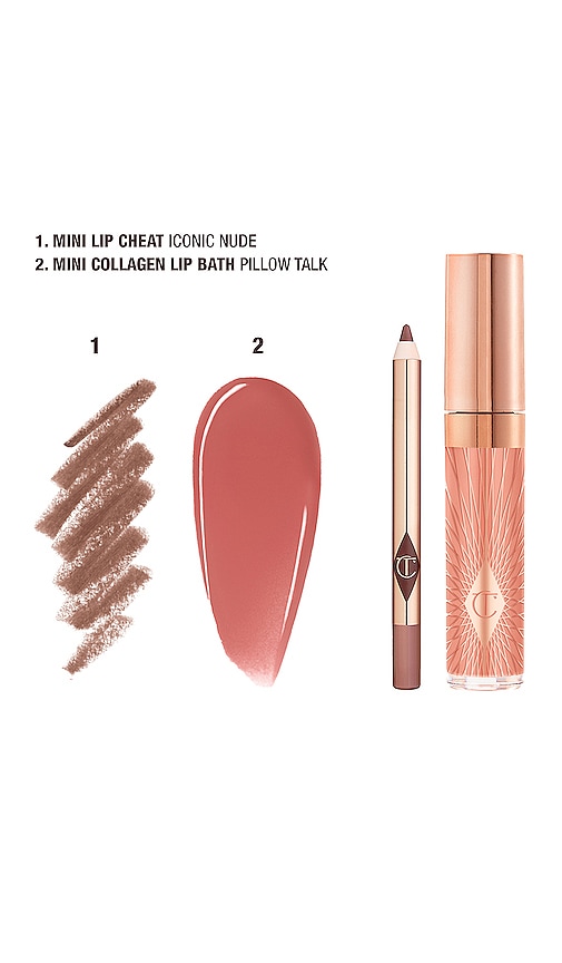 Shop Charlotte Tilbury Glossy Nude Pink Lip Duo