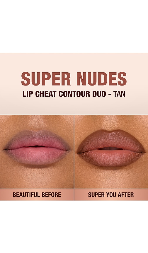 Charlotte Tilbury Supernudes Lip Cheat Duo In Brown