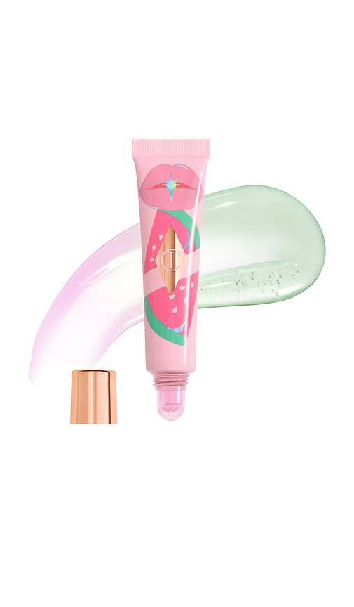 Charlotte Tilbury Unreal Lips Healthy Glow Nectar Lip Oil With Hyaluronic Acid And Vitamin E Juicylicious Pink Waterme In Pink