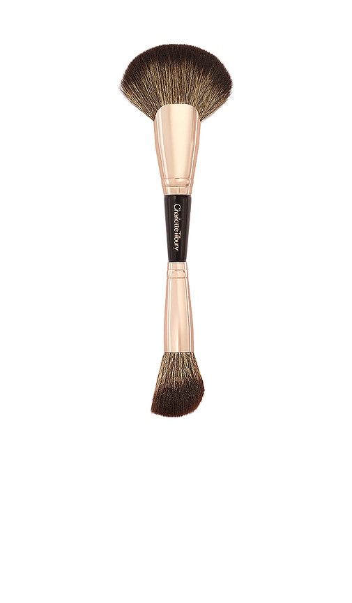 Charlotte Tilbury Dual Ended Bronzer & Blush Brush in Beauty: NA.