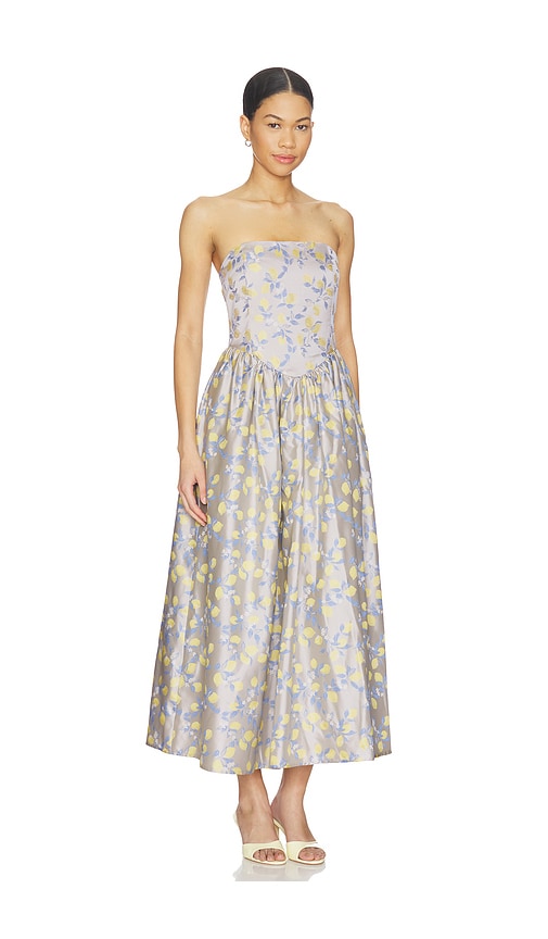  Curaae By Elliatt Maxivestido Annie En Color Metallic Neutral,yellow Talla L  (también En M, S, Xl, Xs). 