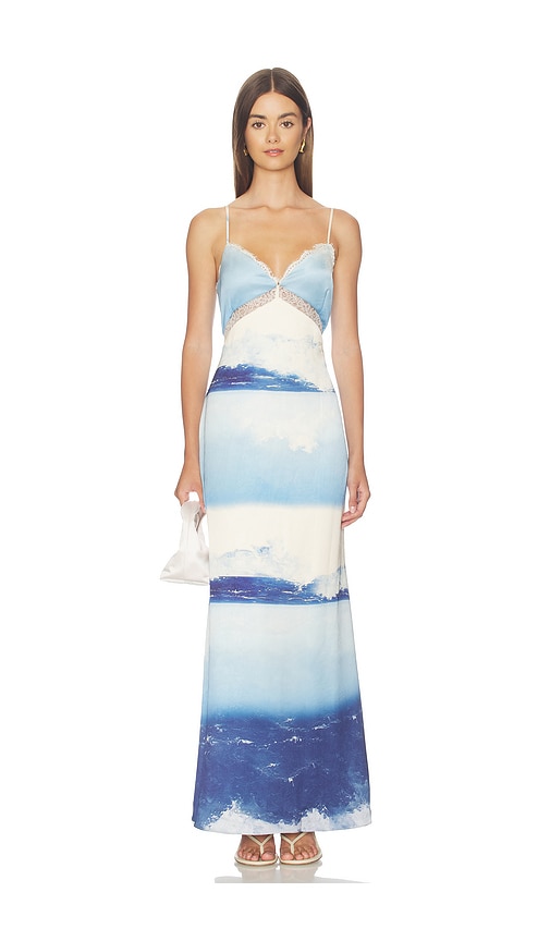 Curaae by Elliatt Eska Cami Slip Dress in Blue. Size L. Also in M, S, XL, XS.