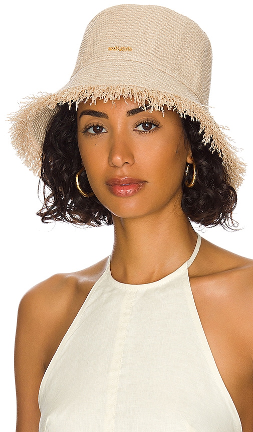 Cult Gaia Kumi Hat in Cream, One Size, NEW w/Tag JULIANA HAT - BLEACHED NATURAL – CULT GAIA main image 4