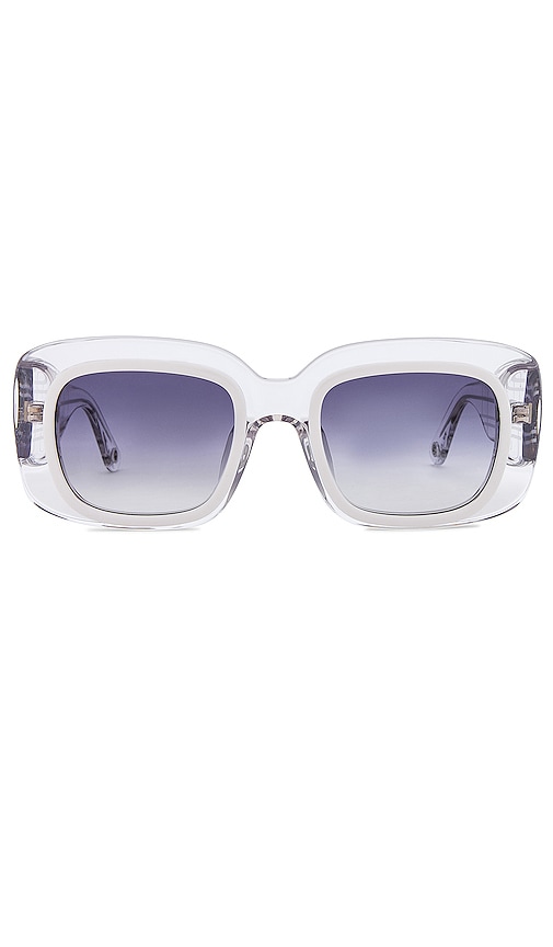 Cult Gaia Meira Sunglasses in Baby Blue.