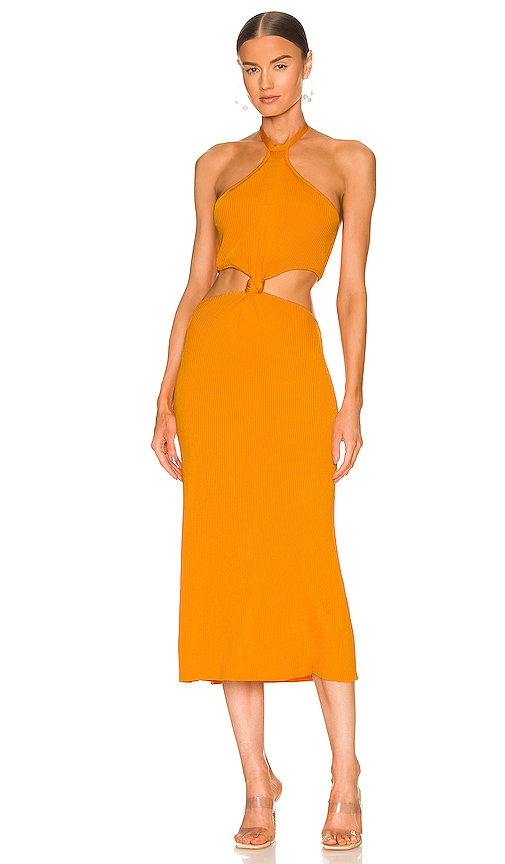 Cult Gaia Cameron Dress in Orange.