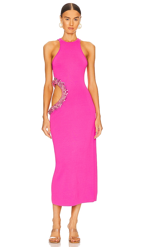 Cult Gaia Katina Knit Dress in Qajar Rose Multi | REVOLVE