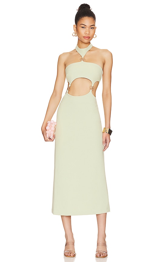Cult Gaia Olivia Gown In Green