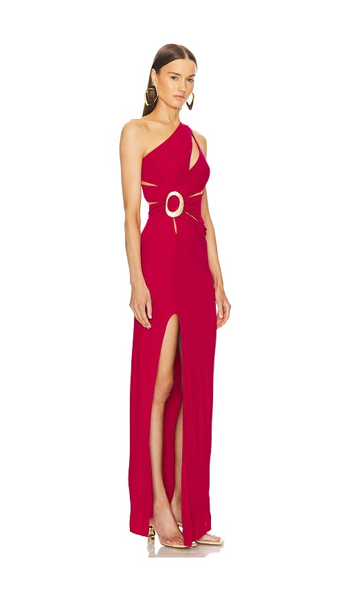 Shop Cult Gaia Zinna Gown In Fuchsia