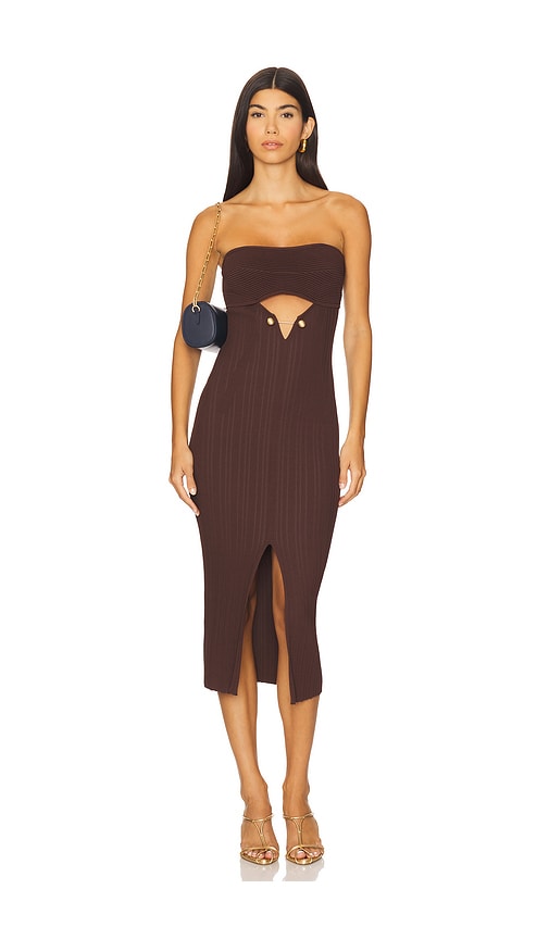 Christy Dress in Brown. - size XS (also in L, M, S)