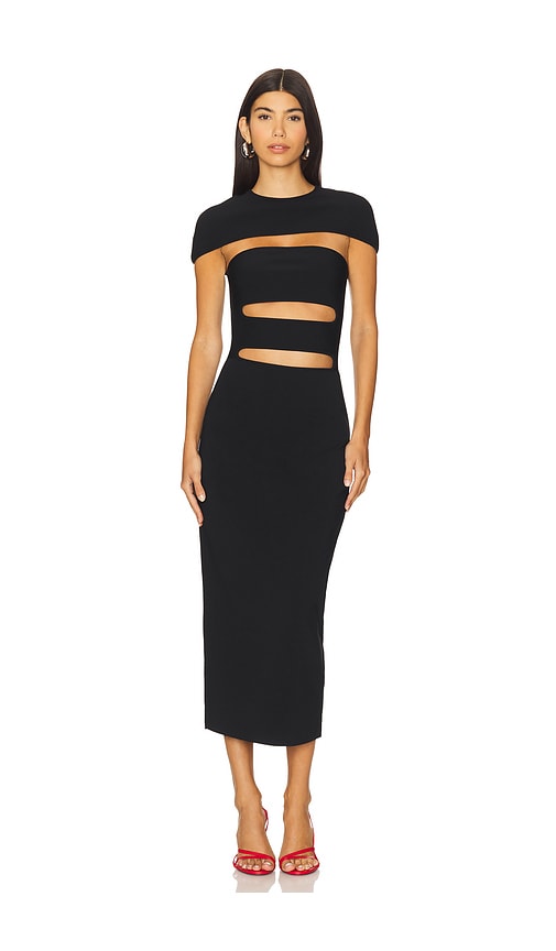 Rianna Knit Dress in Black. - size XS (also in L, M, S, XL)