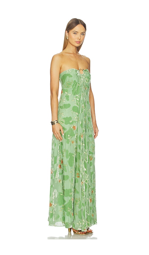 Cult Gaia Renay Dress Moldavite Multi In Green