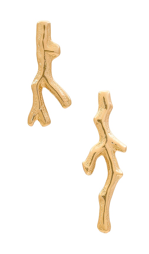 Cult Gaia Noemi Earring in Metallic Gold.