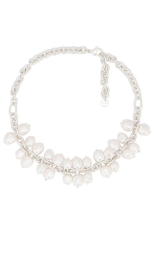 Cult Gaia Dolly Necklace in White.