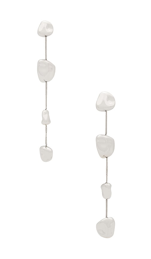 Cult Gaia Cleo Earrings in Shiny Silver