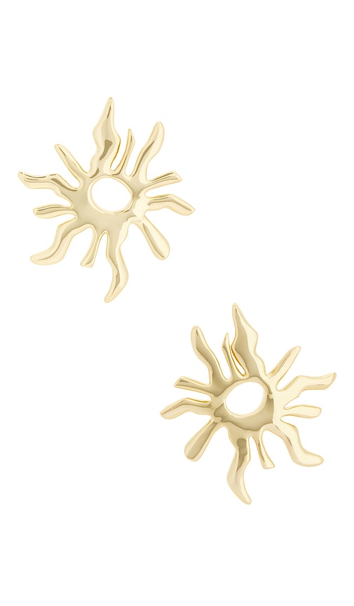 Cult Gaia Soleil Earring in Shiny Brass
