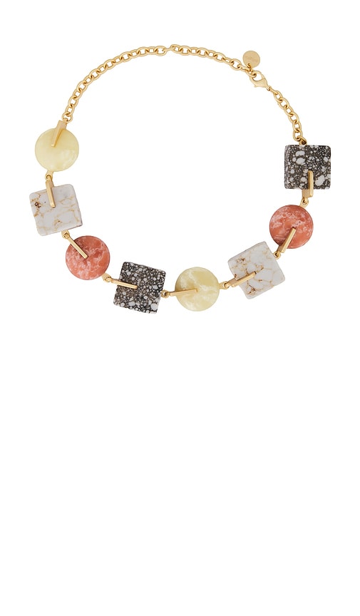 Laguna Necklace in Metallic Gold.