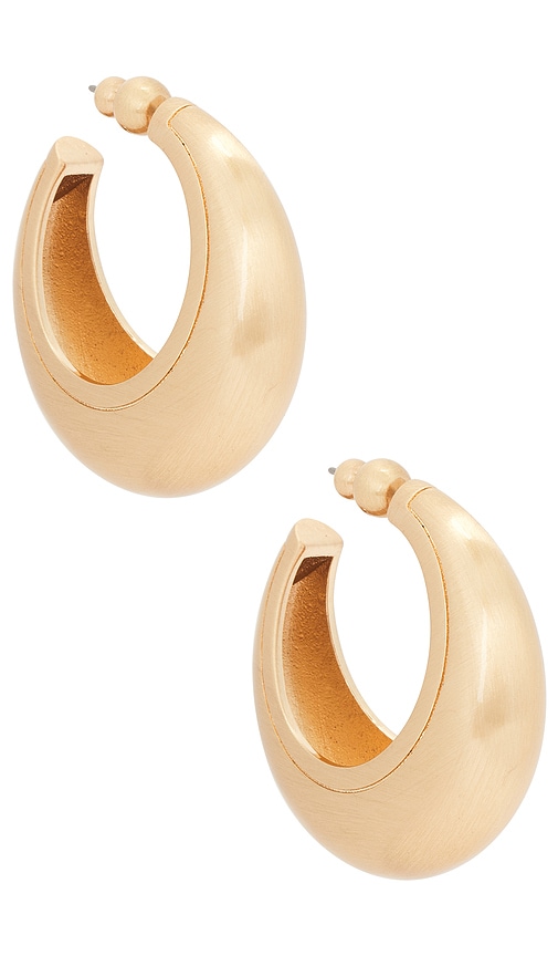 Cult Gaia Mona Hoop Earrings In Gold
