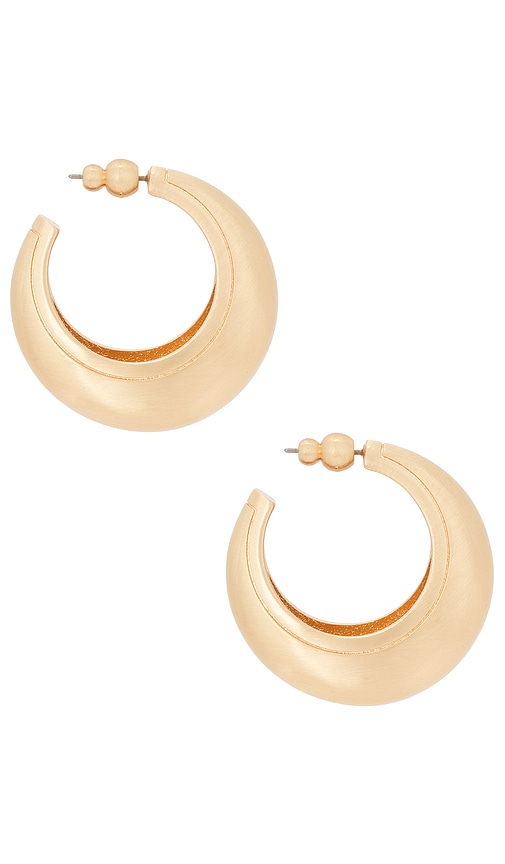 Cult Gaia Mona Hoop Earrings In Gold