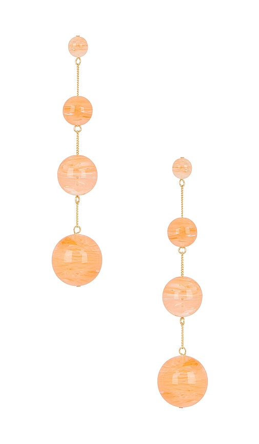 Cult Gaia Candace Earring in Coral.