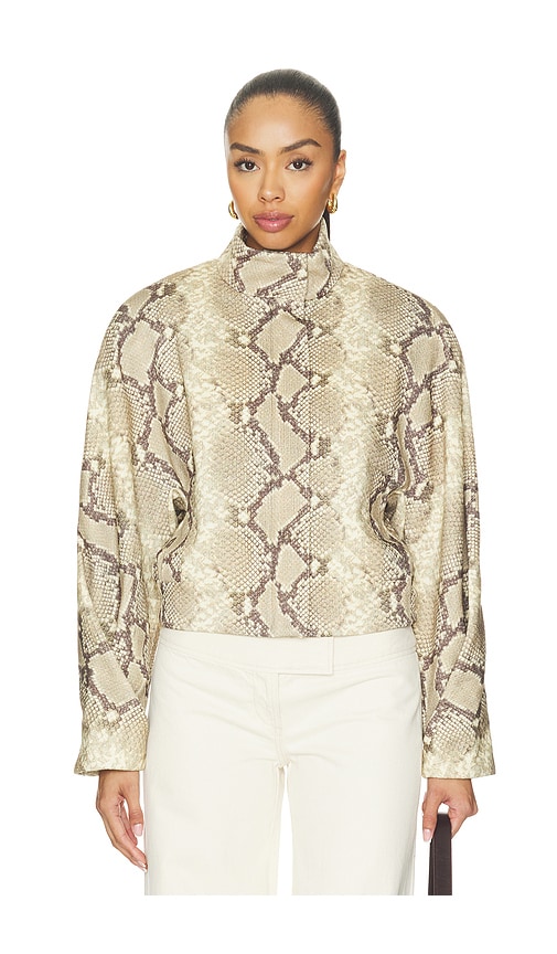 Jarvis Jacket by Cult Gaia in Faded Python