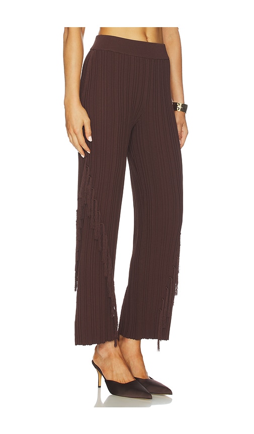 Cult Gaia Maude Knit Pant In Brown