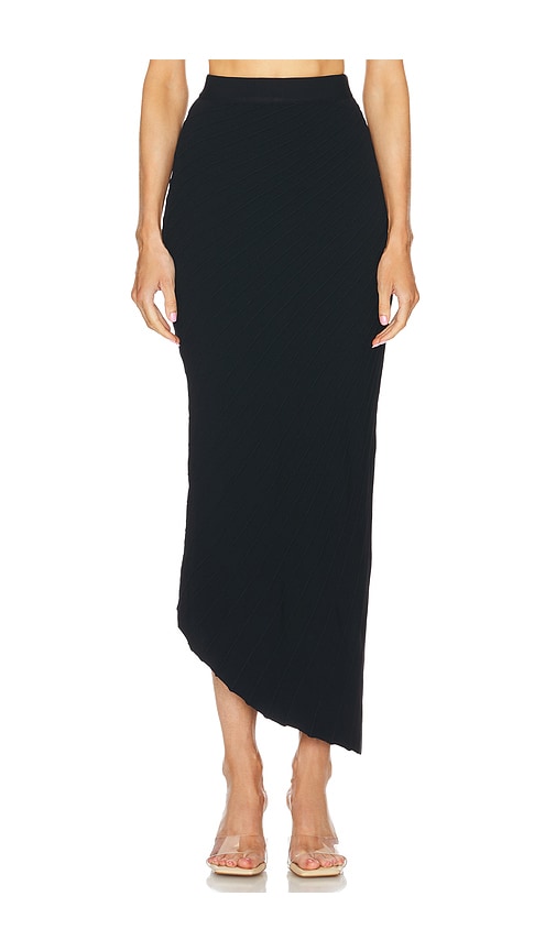 Cult Gaia Ewen Knit Skirt in Black