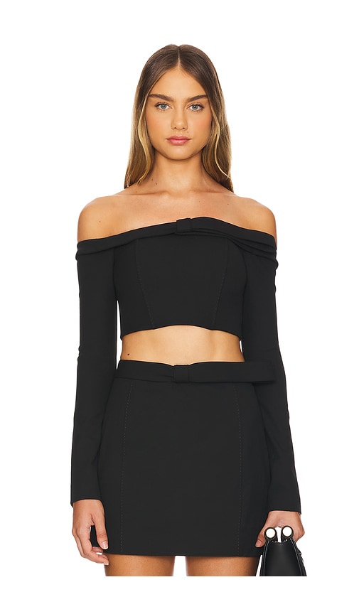 Shop Cult Gaia Valia Top In Black