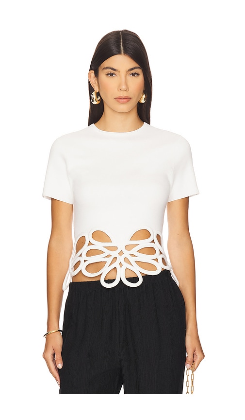 Cult Gaia Eres Knit Top In White