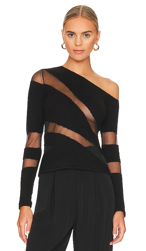 Cult Gaia Kaz Knit Top in Black | REVOLVE