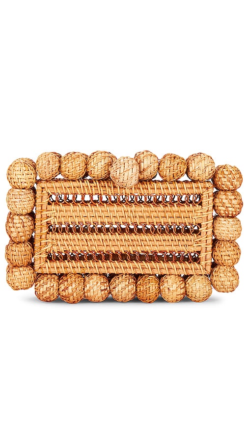 Cult Gaia Eos Rattan Clutch in Natural | REVOLVE