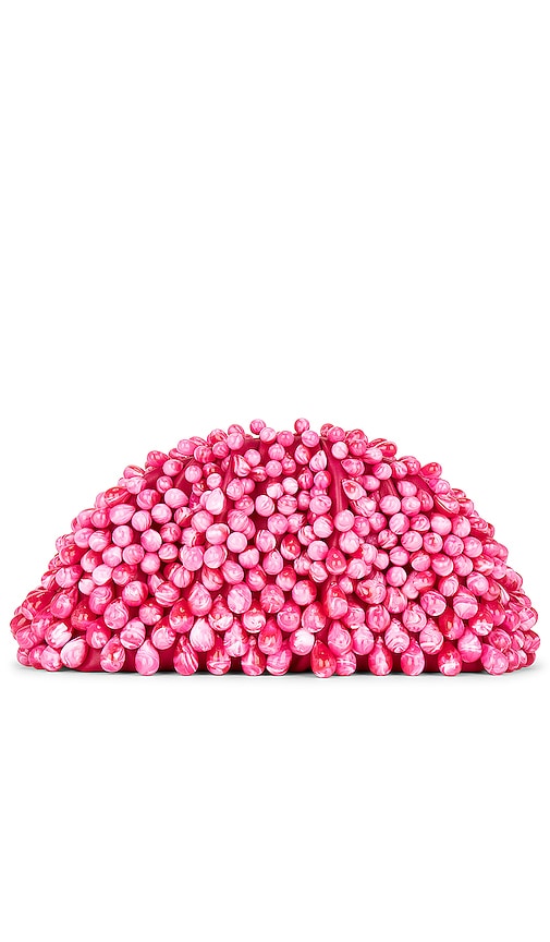 Product image of Cult Gaia Jaala Mini Clutch in Dragonfruit. Click to view full details