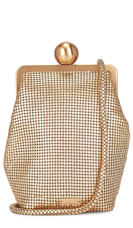 Cult Gaia Maris Mini Crossbody Bag in Brushed Brass | REVOLVE